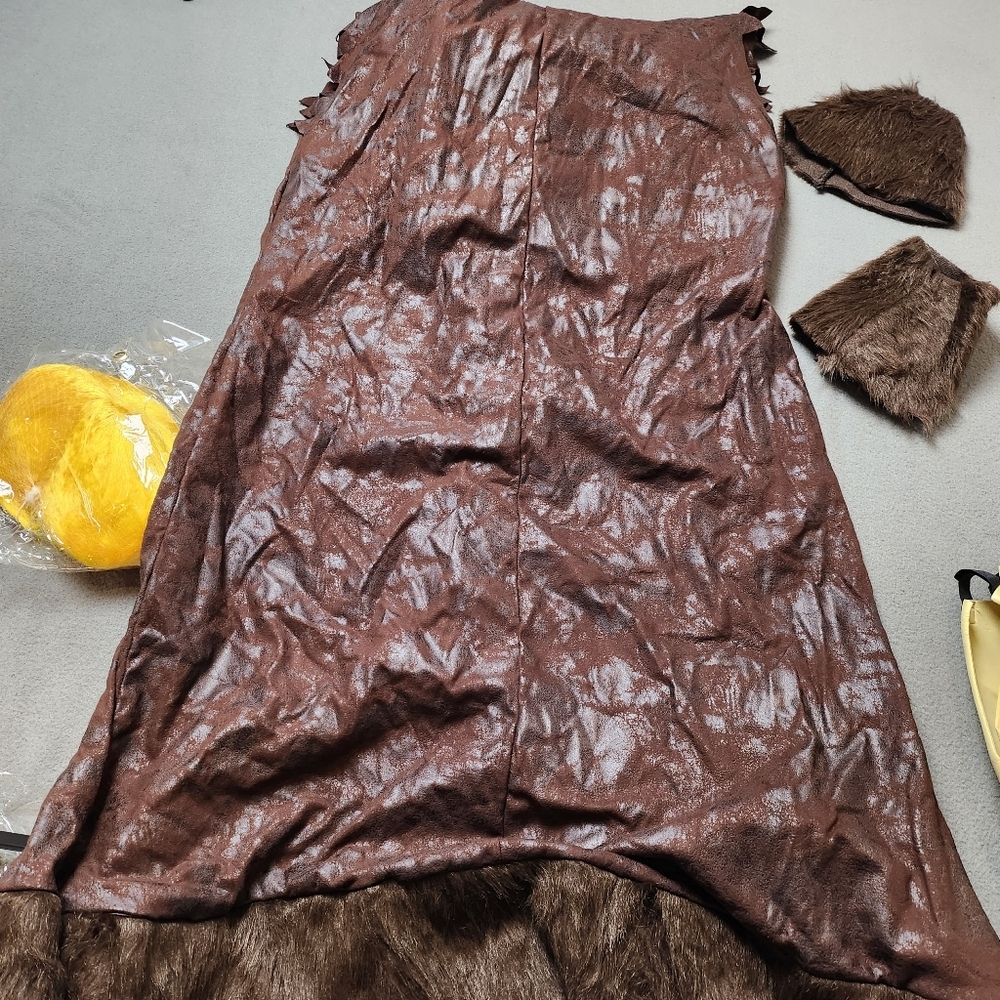 Barney Rubble / Flintstones cave man costume for Halloween Size XL - Picture 5 of 11